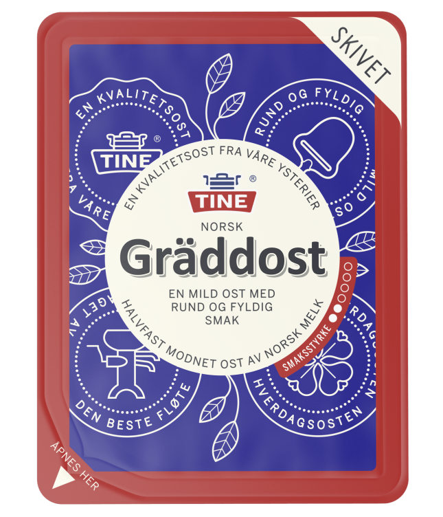 Gräddost skivet 100g Tine