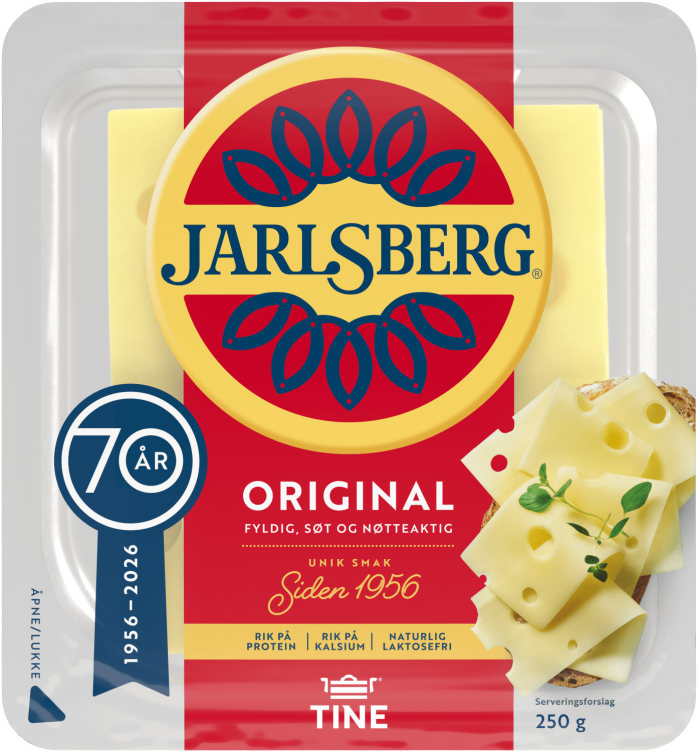 Jarlsberg 27% skivet 250g Tine