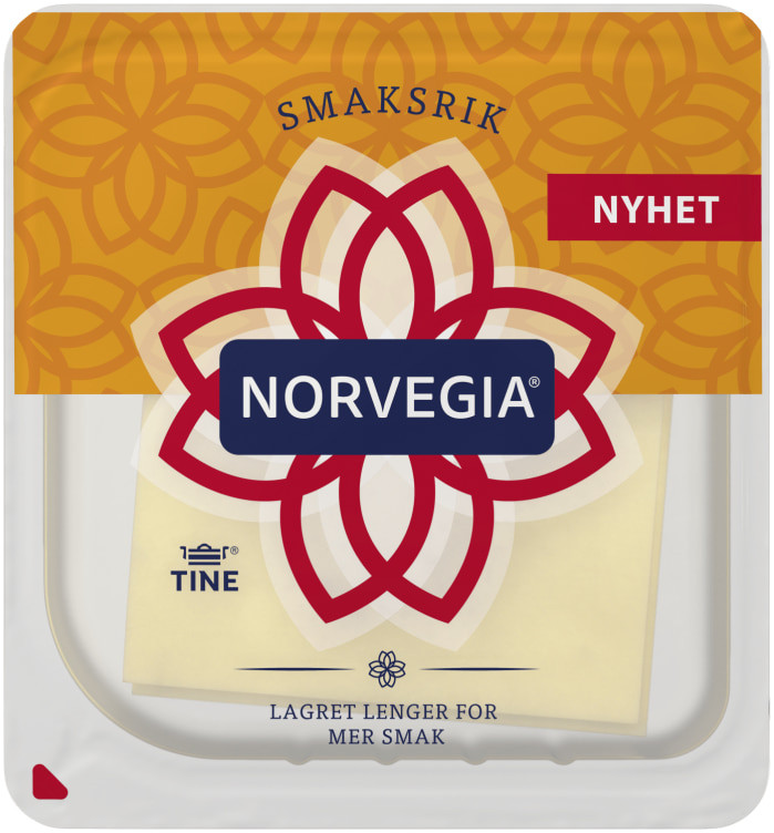 Norvegia Smaksrik skiver 250g Tine