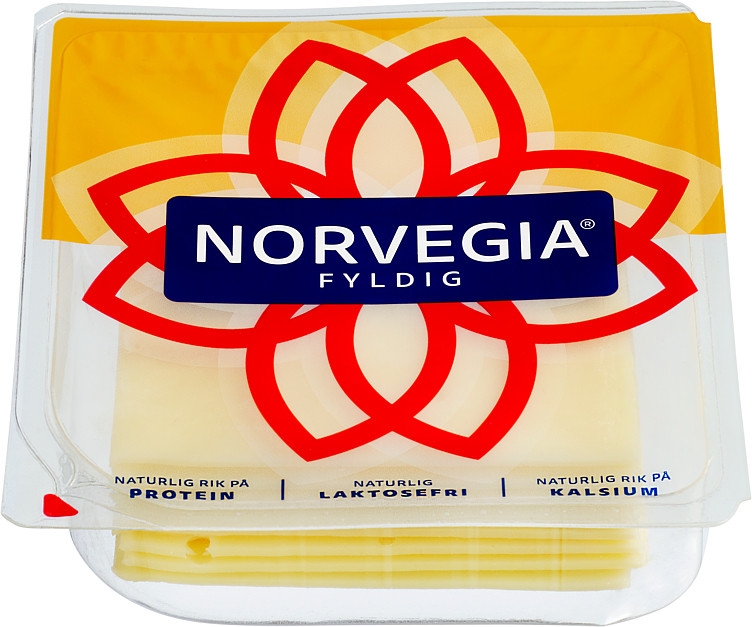 Norvegia Fyldig skivet 250g Tine