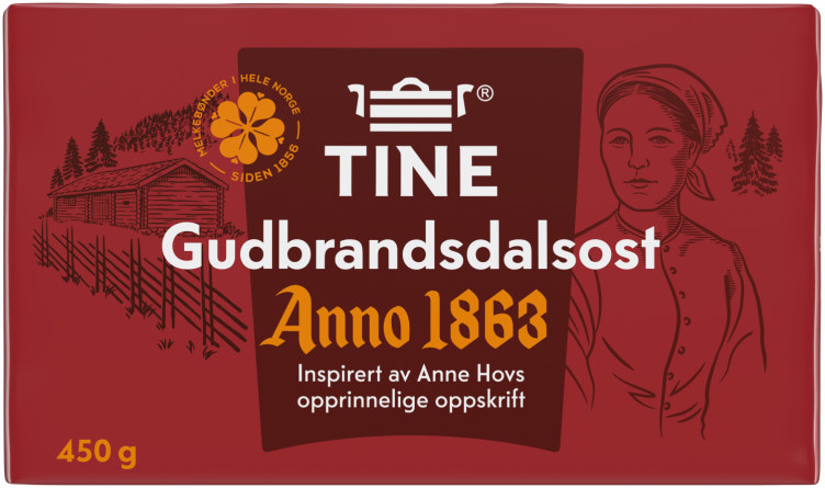 Anno 1863 Gudbrandsdalsost 450g Tine