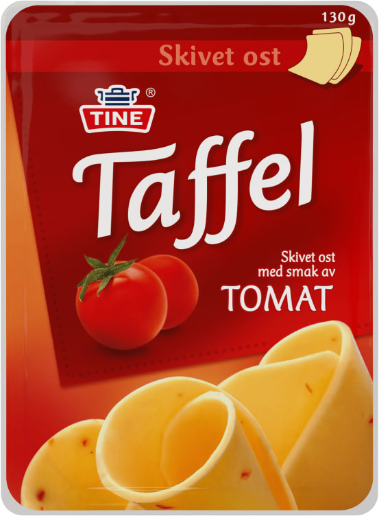 Taffelost Tomat skivet 130g Tine