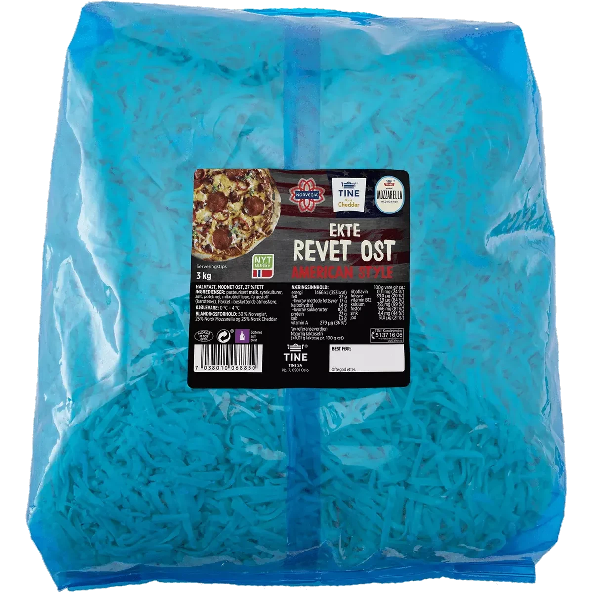 Pizzaost American Style 3Kg