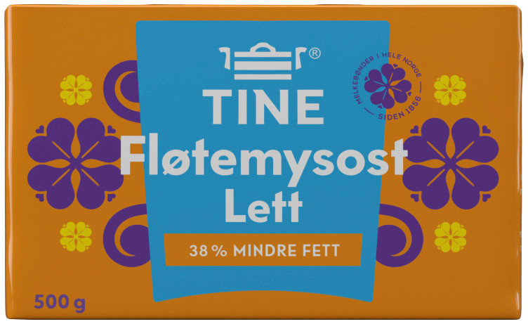 Fløtemysost H20 Lettere 500g Tine