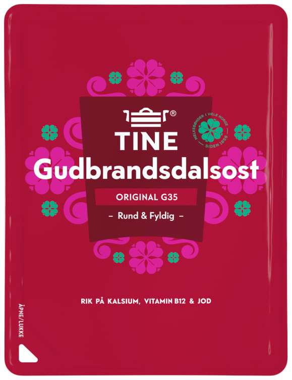 Gudbrandsdalsost G35 skivet 130g Tine