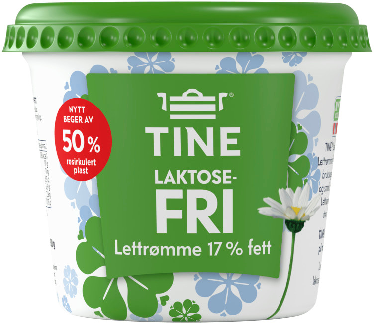 Lettrømme Laktosefri 300g Tine