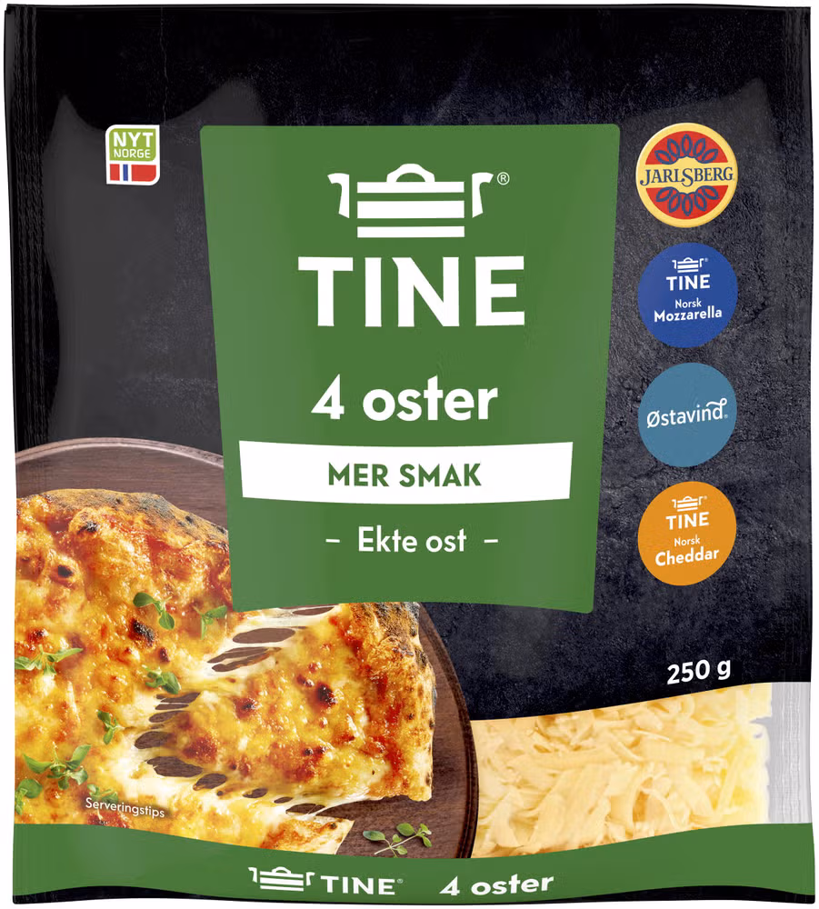 Revet ost 4 oster, 250 g