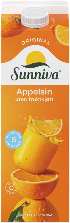 Appelsinjuice 1l Sunniva