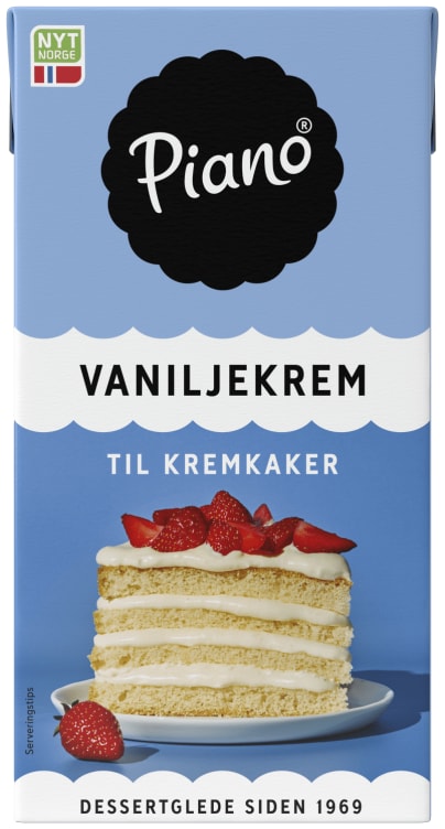 Vaniljekrem 500ml Piano