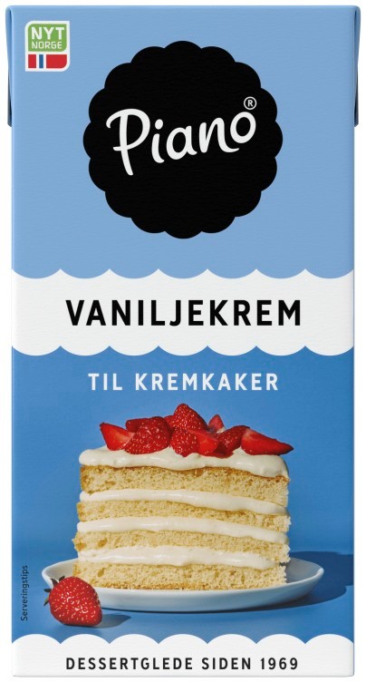 Vaniljekrem 500ml Piano