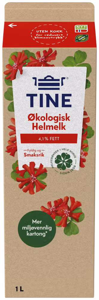 Økologisk helmelk 1 l