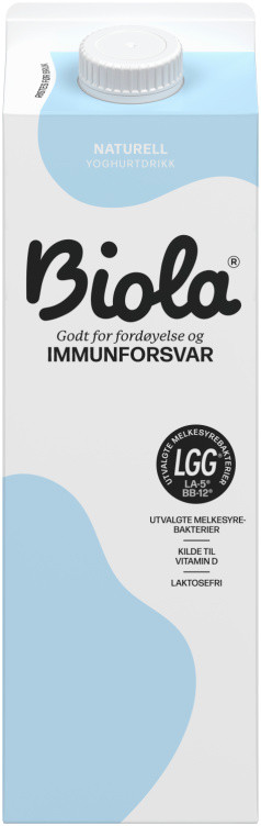 Biola Syrnet Melk Naturell 1000g Tine
