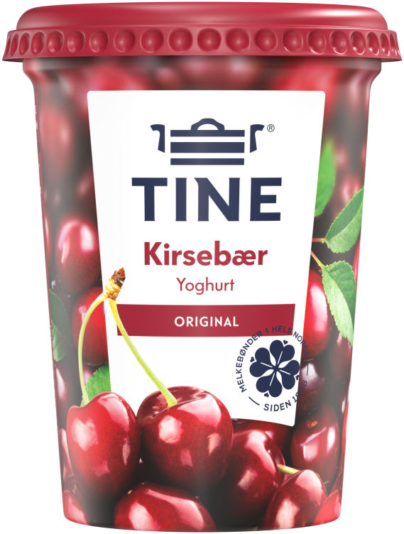 Yoghurt Kirsebær 500g Tine