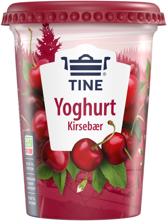 Yoghurt Kirsebær 500g Tine