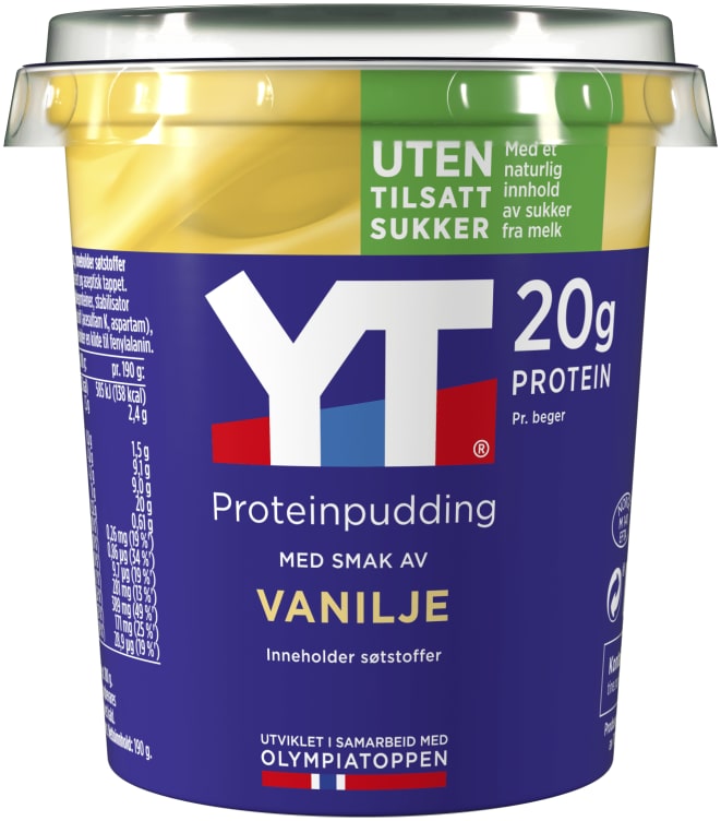 Yt Proteinpudding Vanilje 190g Tine