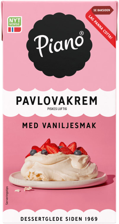 Pavlovakrem for Pisking 500ml Piano