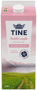 Tine Fettfri Skummet Melk 0,1% 1,75l