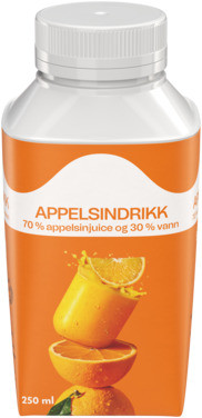 Appelsin Fruktdrikk 1/4l Tine