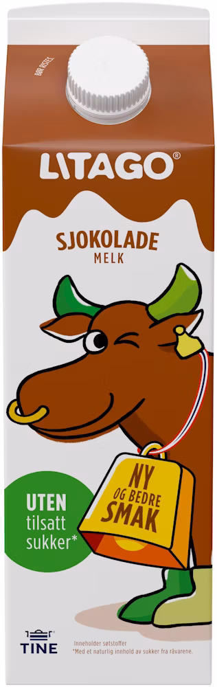 Litago Sjokolade Uten Tilsatt Sukker, 1 l