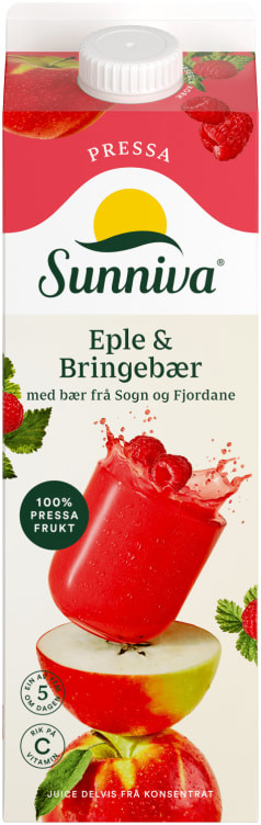 Eple/Bringeb.Juice Presset 1l Sunniva