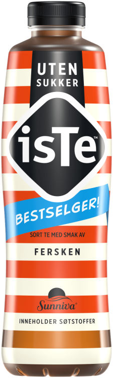 Iste Fersken Zero 1l flaske Sunniva