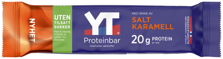 Yt Proteinbar Salt Karamell 50g Tine