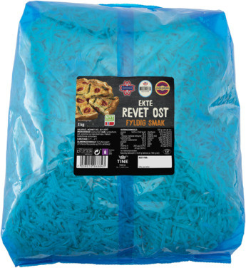 Revet Ost Fyldig Smak 3kg Tine