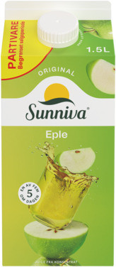 Sunniva Eplejuice 1.5l Tine