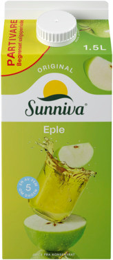Sunniva Eplejuice 1.5l Tine