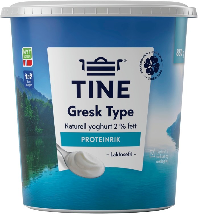 Yoghurt Gresk Type Naturell 850g Tine