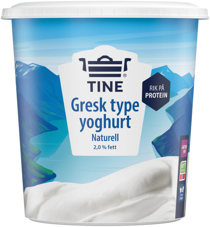 Yoghurt Gresk Type Naturell 850g Tine
