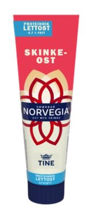 Norvegia Smøreost Skinke Lett 165g Tine