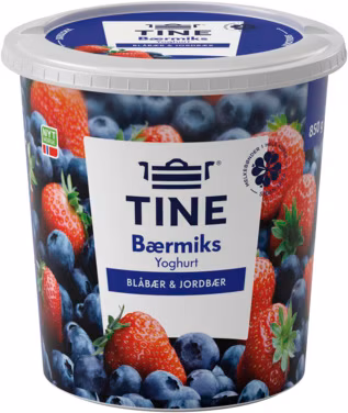 Yoghurt Bærmiks Blåbær & Jordbær, 850 g