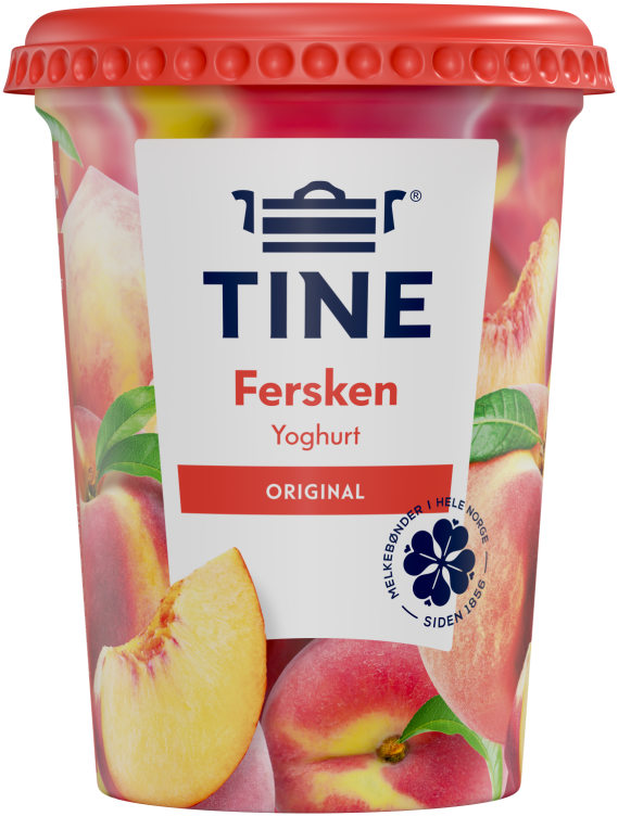 Yoghurt Fersken 500g Tine