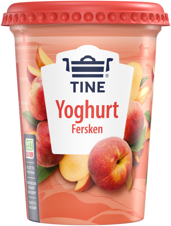 Yoghurt Fersken 500g Tine