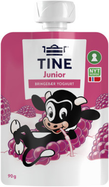 Junior Yoghurt Bringebær 90g Tine
