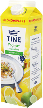 Yoghurt Sitron/lime 1kg Tine