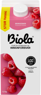 Biola Bringebær 1500g Tine