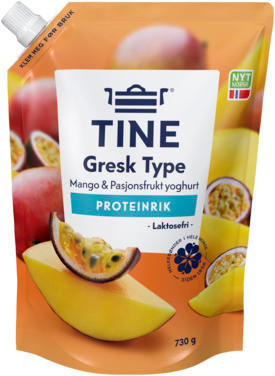 Yoghurt Mango/pasjon Gresk Type 730g Tine