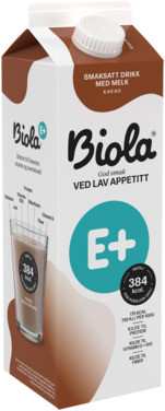 Biola E+ Drikke Kakao 1000ml Tine