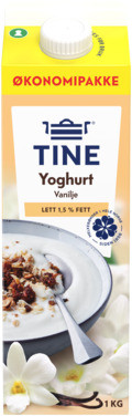 Tine Yoghurt Vanilje 1,5% 1kg