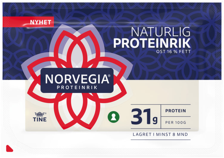 Norvegia 16% Proteinrik 830g Tine