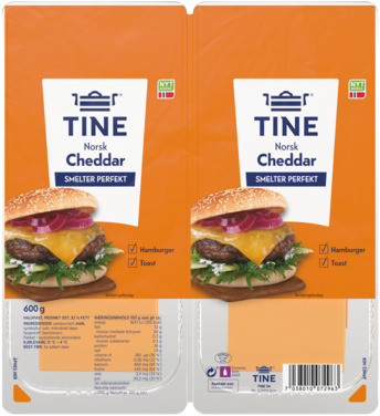Cheddar skivet 600g Tine