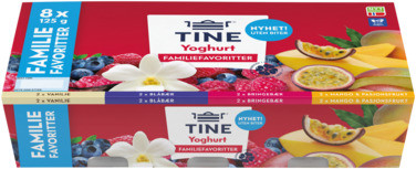 Yoghurt Familiemiks 8x125g Tine