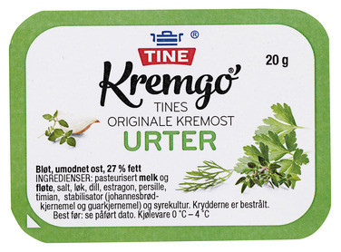 Kremgo' Urter/kuvert 96x20g Tine