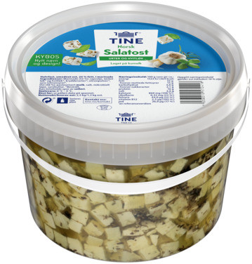 Kybos Fetaost Hv.løk/chili 2,5kg Tine