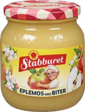 Stabburet Eplemos m/biter 380g NORA