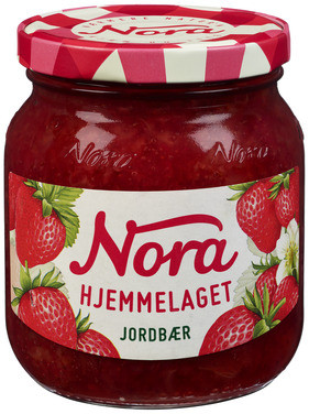 Jordbærsyltetøy Hj l 400g Nora