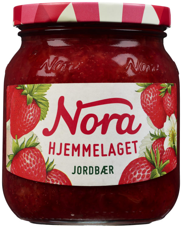 Jordbærsyltetøy Hjemmelaget 400g Nora