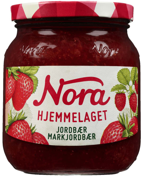 Jordbær &Markjordbær Hj.Laget 400g Nora